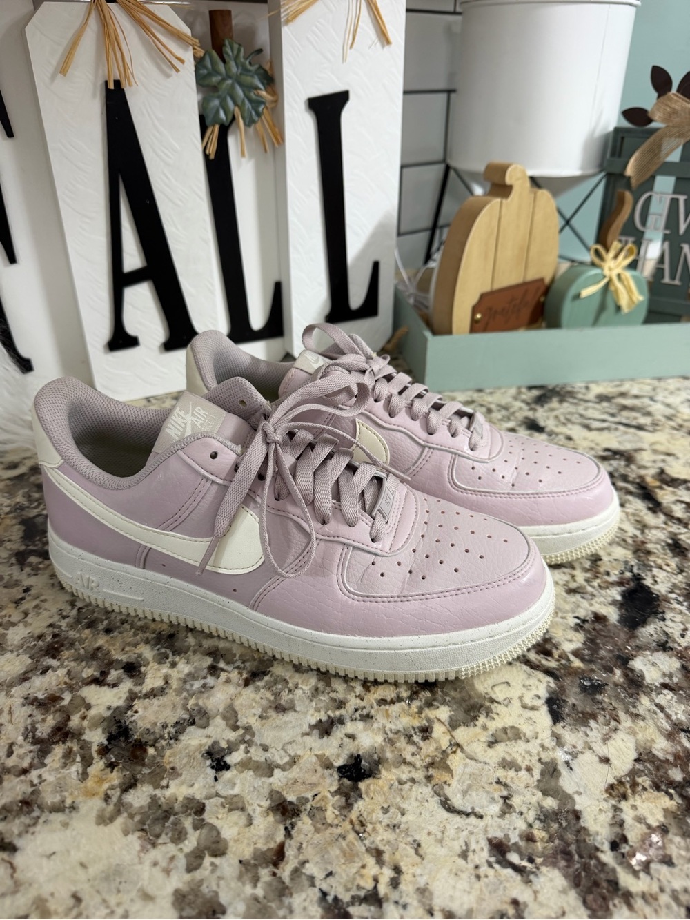 Nike Women’s Low-Top Sneakers in Light Lavender and White